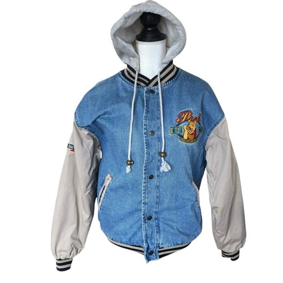Vintage Winnie The Pooh Varsity Jacket ( Medium ? ) Disney - Picture 1 of 10